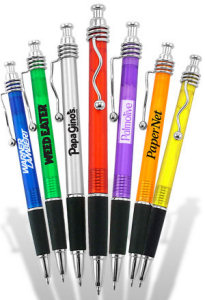 Pens: Curly Clip Grip Pens